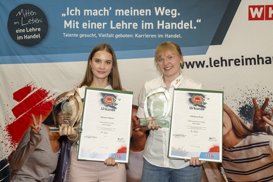 Melanie Resch und Johanna Putz beim Junior Sales Champion 2026 der WKO Steiermark